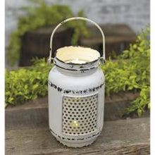 Load image into Gallery viewer, Cream Distressed LED Mason Jar Light
