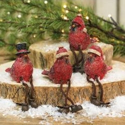 Resin Cardinal Sitter choice of 4