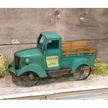 Load image into Gallery viewer, Parker Farms Distressed Blue Metal Truck
