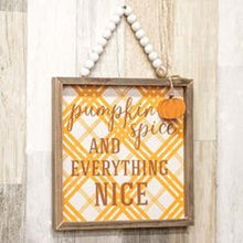 Load image into Gallery viewer, Pumpkin Spice Beaded Sign
