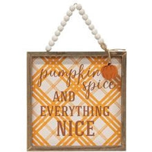 Load image into Gallery viewer, Pumpkin Spice Beaded Sign
