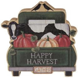 Happy Harvest Chunky Wood Truck Sitter