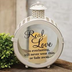 White Round Love Lantern