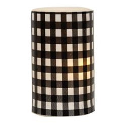 Black & White Small Buffalo Check Pillar