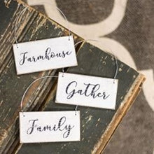 Load image into Gallery viewer, Family, Farmhouse or Gather Ornament
