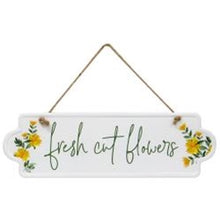 Load image into Gallery viewer, Fresh Cut Flowers Metal Sign
