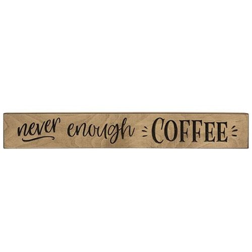 Never Enough Coffee Sign