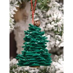 Green Felt Stacked Christmas Tree Ornament