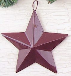 Burgundy Mini Barn Star