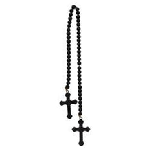 Load image into Gallery viewer, Black Beaded Cross Garland
