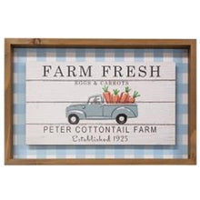 Load image into Gallery viewer, Farm Fresh Eggs &amp; Carrots Shadowbox Sign
