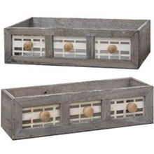 Load image into Gallery viewer, Graywashed Flower Boxes Set of 2
