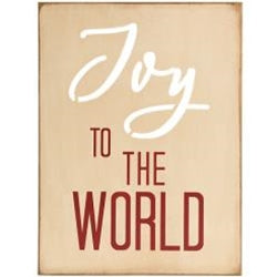 Joy to the World Cutout Wood Sign