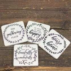 The Gathering Place Resin Coasters Set of 4