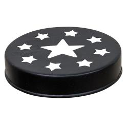 Black Star Candle Jar Lid