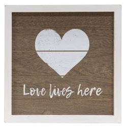 Love Framed Sign w/Easel