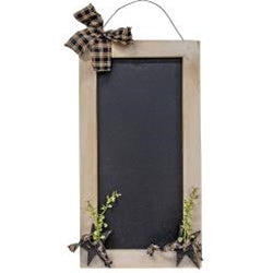 Hanging White Chalkboard w/Stars & Berries