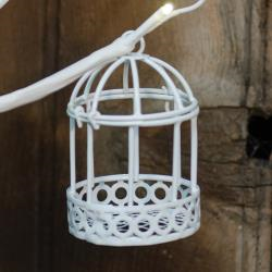 White Wire Birdcage