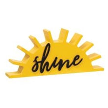 Load image into Gallery viewer, Yellow Chunky Sun Shine Sign
