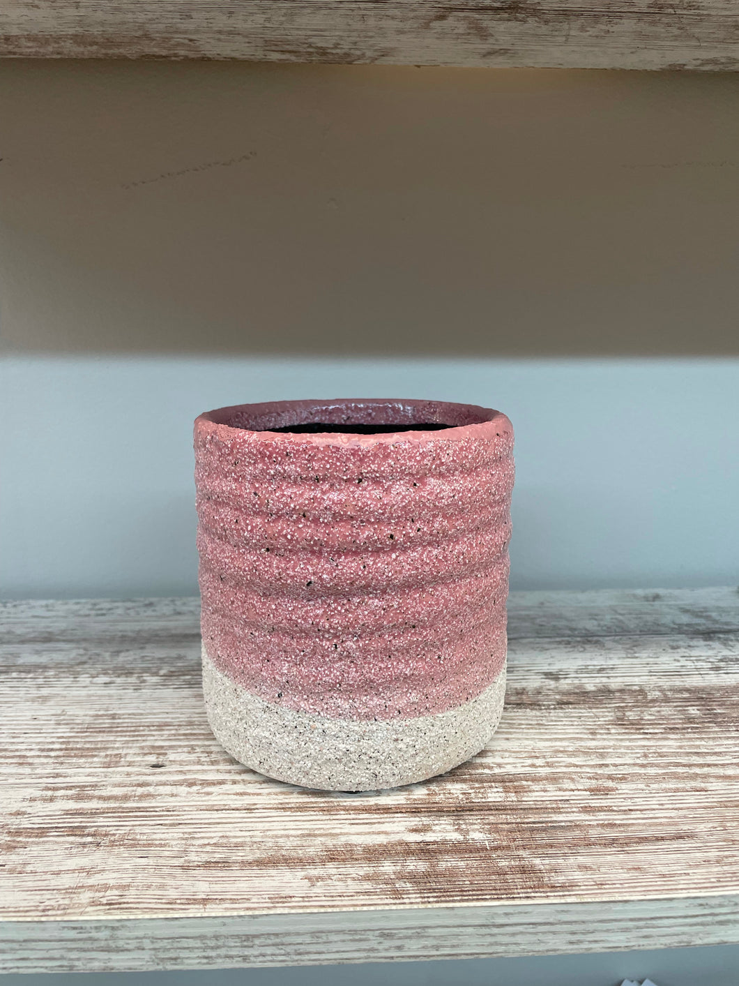 Pink & White Pot