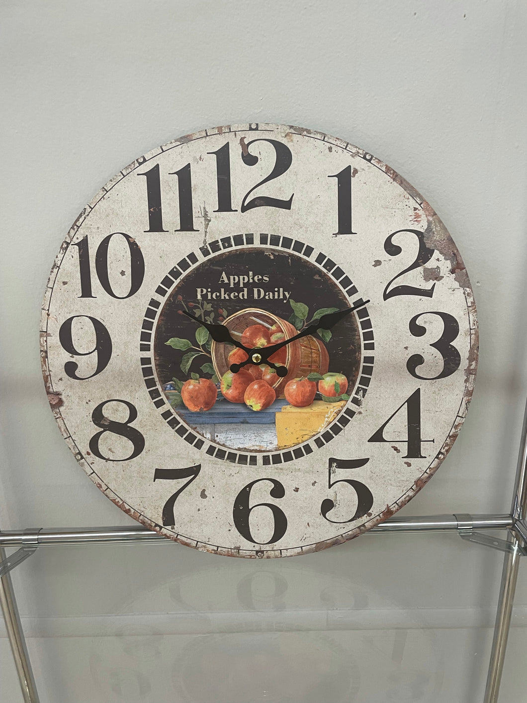 Apples Picked Daily Clock