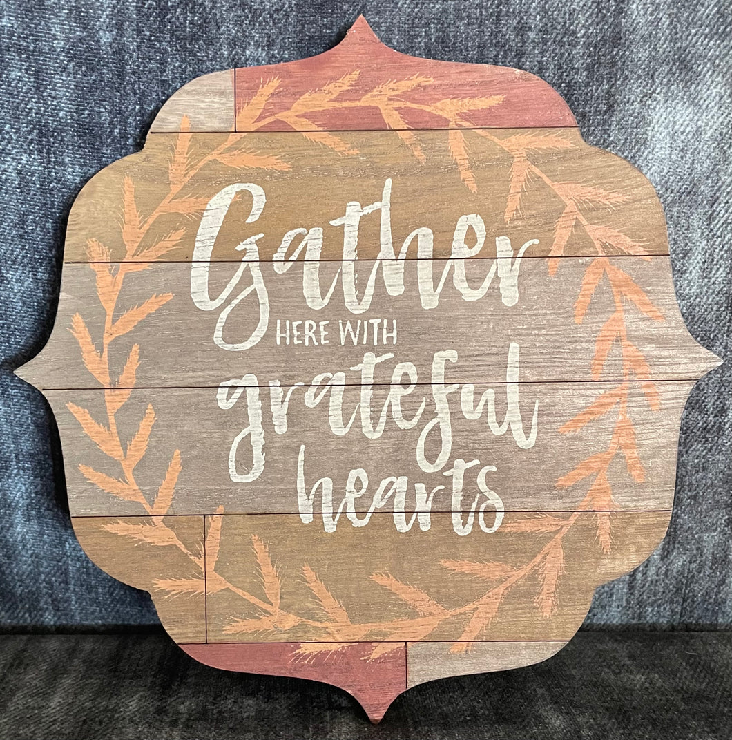 Gather Here Sign