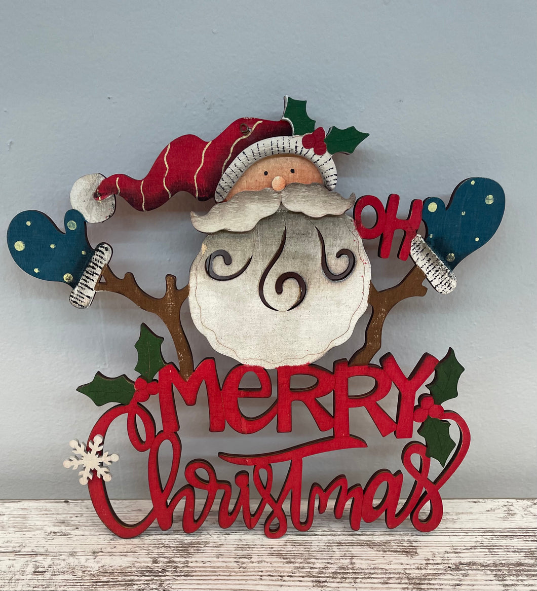 Santa Cutout Sign