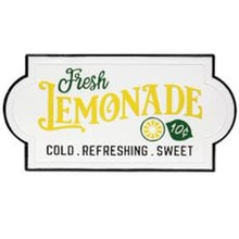 Load image into Gallery viewer, Fresh Lemonade Enamel Metal Sign
