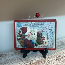 Load image into Gallery viewer, Postal Santa Picture with Stand
