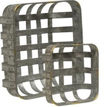 Load image into Gallery viewer, Washed Galvanized Basket Set
