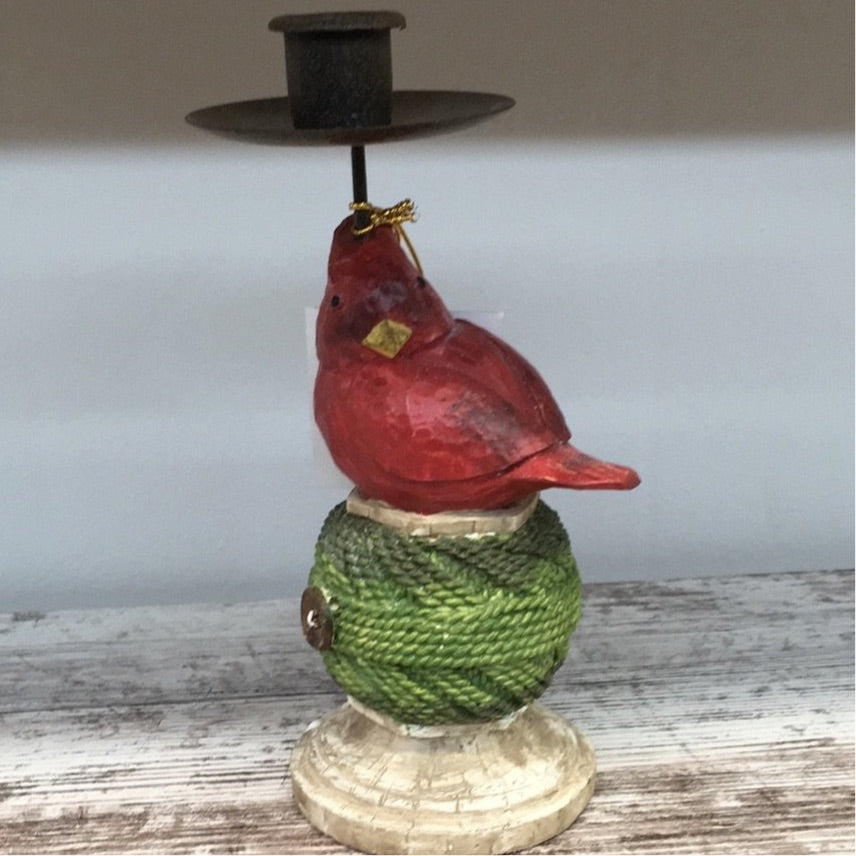 Cardinal Candle Holder