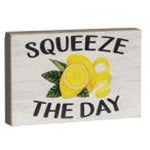 Squeeze The Day Lemon Sign