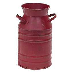 Burgundy Milk Can