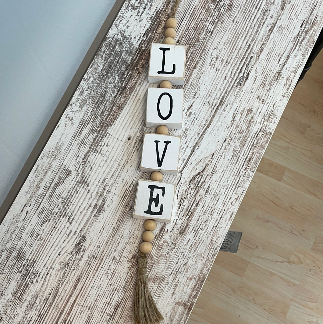 Love Hanger with Beads