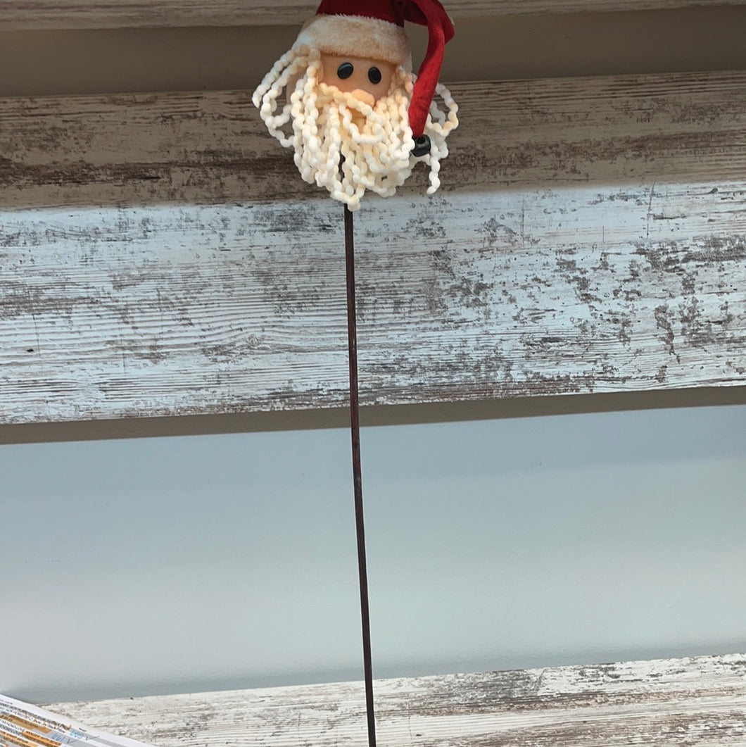 Santa Face Picture Stick