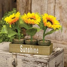 Load image into Gallery viewer, Sunshine Flower Crate With Sunflowers
