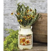 Load image into Gallery viewer, Distressed Sunflower Milk Can
